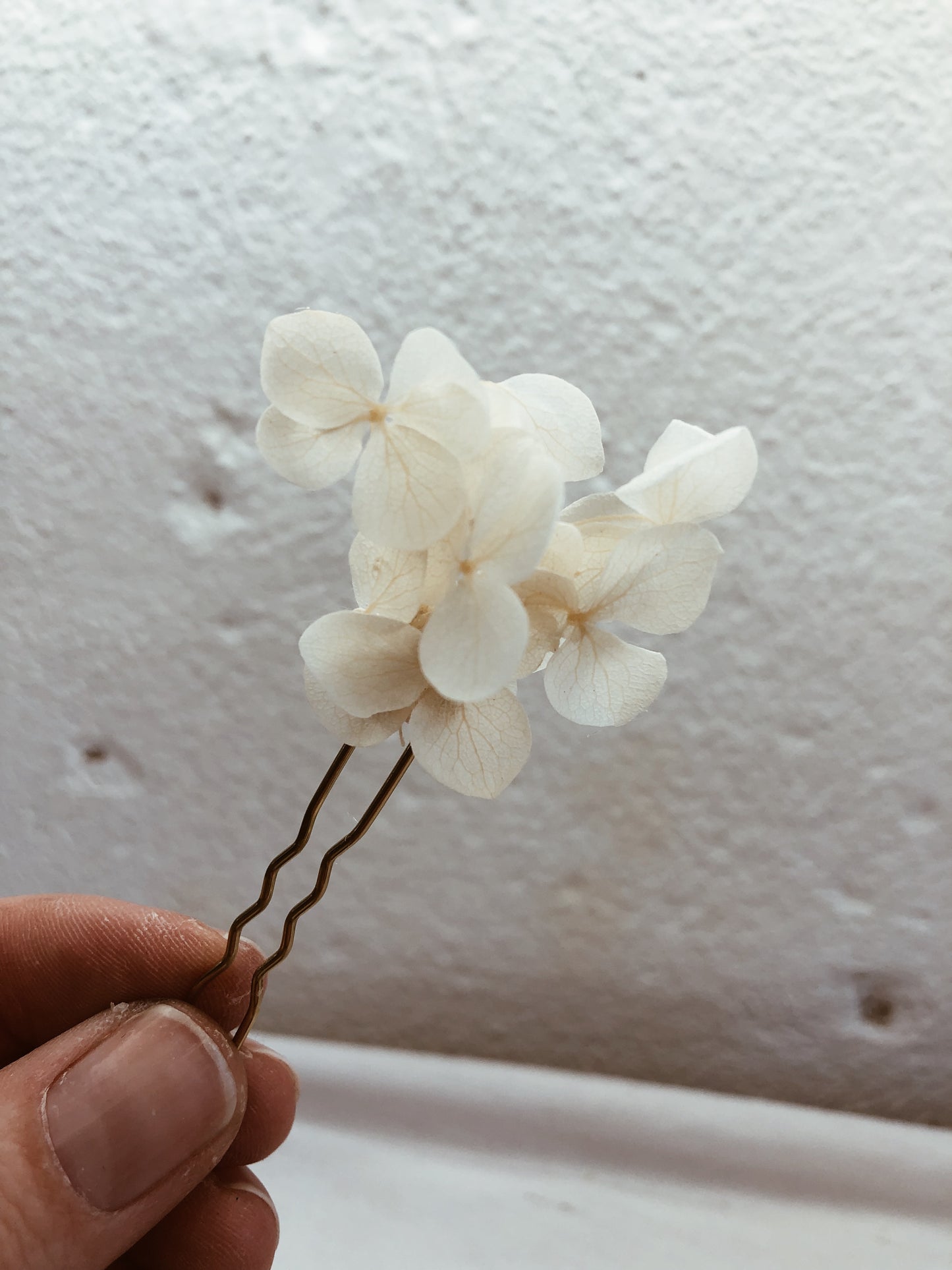 Haarnadeln aus echten getrockenten Blumen