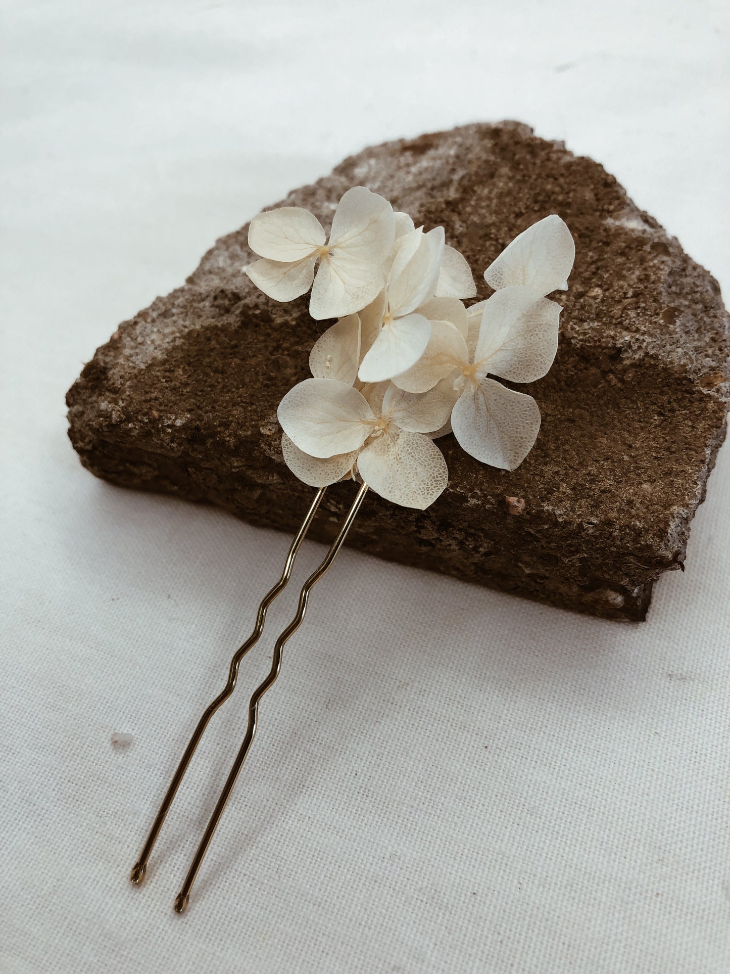 Haarnadeln aus echten getrockenten Blumen